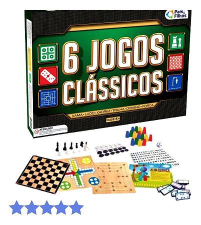 Jogo 3 em 1 Xadrez, Dama e Trilha- JUNGES