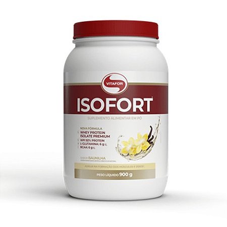 Vitafor - Isofort Whey protein Isolado Sabor Baunilha 900G