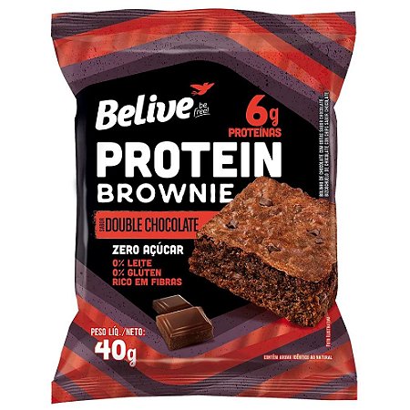 Brownie Protein Double chocolate  40g - Belive