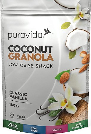 Puravida Coconut Granola sabor Classic Vannila 180g