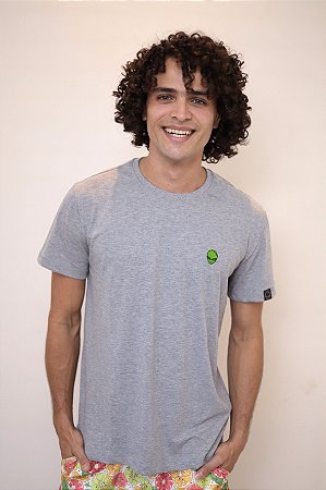 Camiseta Concept cinza masculina 100% algodão