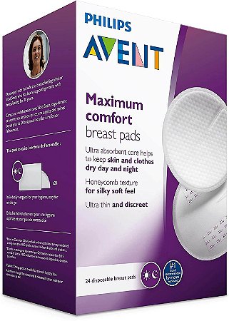 Absorvente Descartável para Seios Philips Avent C/24 Unidades