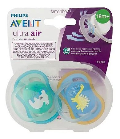 Chupete PHILIPS AVENT Ultra Air Noturna (2 Unidades)