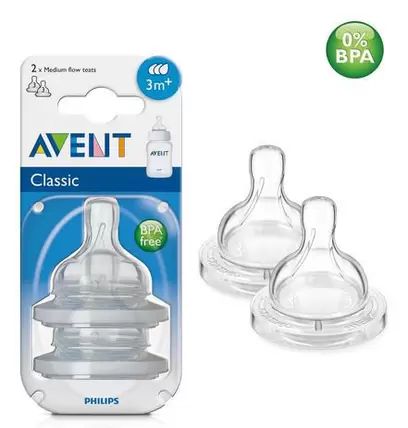 Bico Philips Avent Anti Cólica Fluxo Variável +3 Meses SCF633/27