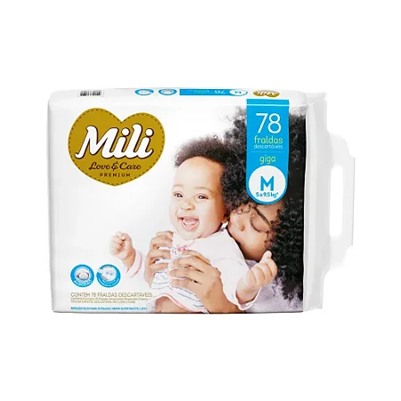 Fralda Mili Love Care Giga – Clube Baby Promoções para Mamães e Bebês