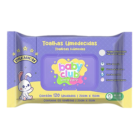 Toalha Baby Club Premium C/120
