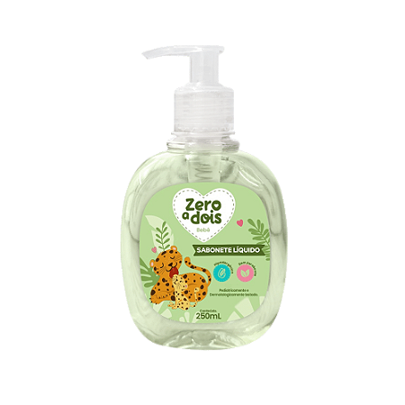 Sabonete Liquído Cabeça aos Pés com Válvula 250ml Zero a Dois