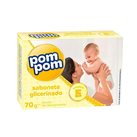 Sabonete em Barra Pom Pom Glicerinado