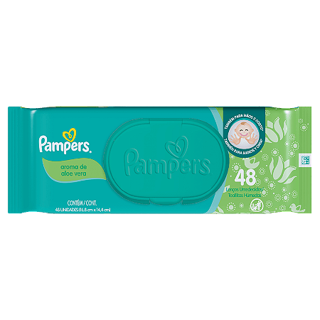 Toalhas Umedecidas Pampers Aloe Vera