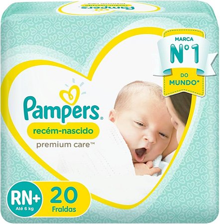 Fralda Pampers Premium Care RN/20