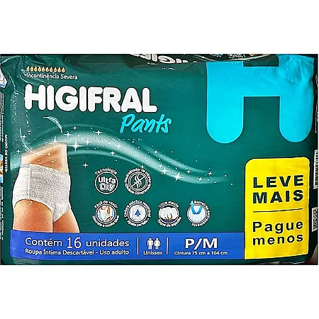 Fralda Geriátrica Higifral Pants