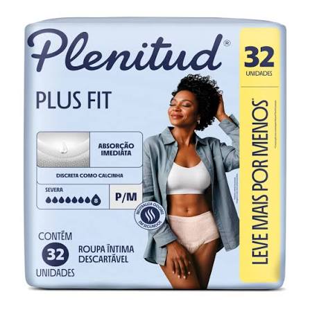 Roupa Íntima Geriátrica Plenitud Proteção Plus Fit C/32