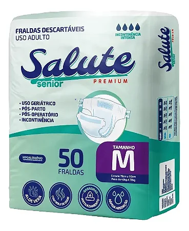Fralda Geriátrica Salute Senior Hiper