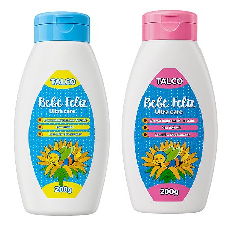 Talco Bebê Feliz 200g
