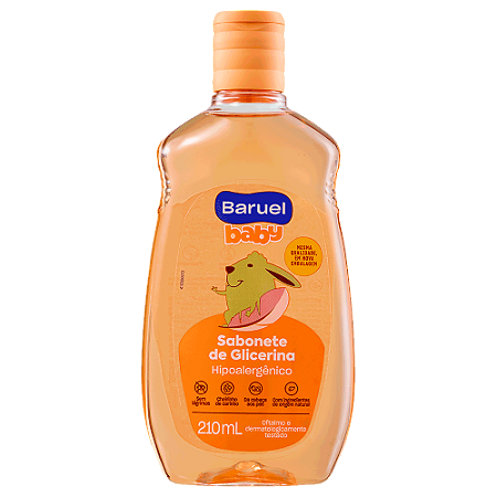 Sabonete Infantil Líquido Glicerina 210ml Baruel Baby