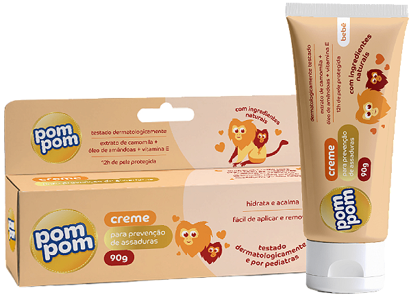 Creme Para Prevenção de Assaduras Pom Pom 90g