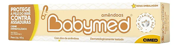 Creme Preventivo de Assaduras Babymed Amêndoas 40g