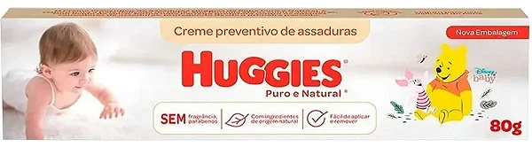 Creme preventivo de assaduras Huggies Puro e Natural 80g