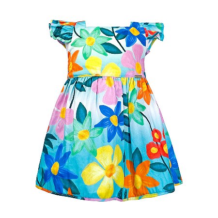 VESTIDO BEBÊ ESTAMPA FLORAL
