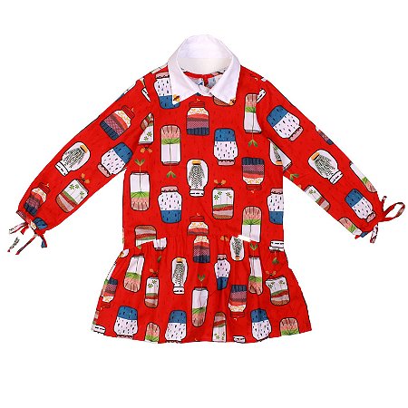 VESTIDO ESTAMPA POTINHOS