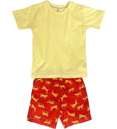 CONJUNTO ESTAMPA LEOPARDOS