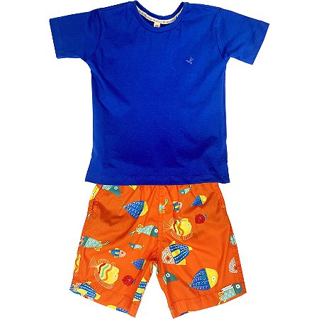 CONJUNTO ESTAMPA PEIXES