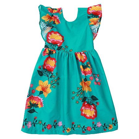 VESTIDO ESTAMPA ALÇA FLORES