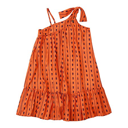 VESTIDO ESTAMPA ABACAXI 1 OMBRO