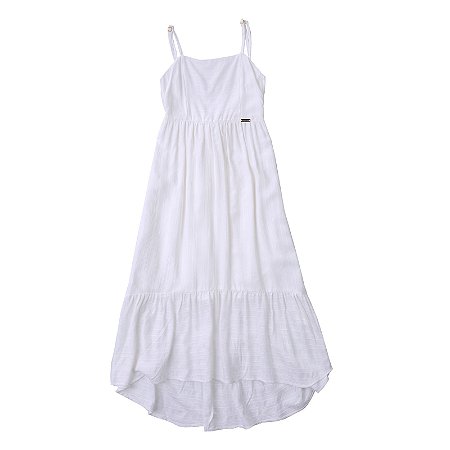 VESTIDO BRANCO LAÇO COSTAS