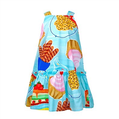 VESTIDO ESTAMPA DELICIAS DA PADARIA