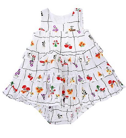 VESTIDO BEBÊ ESTAMPA FLORES DO CAMPO