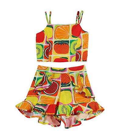 CONJUNTO ESTAMPA FRUTAS DA ESTAÇÃO