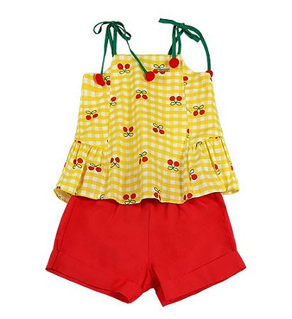 CONJUNTO ESTAMPA CEREJINHA