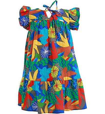 VESTIDO ESTAMPA ESCONDERIJO DO CAMALEÃO