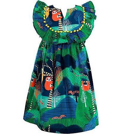VESTIDO ESTAMPA BICHO PREGUIÇA