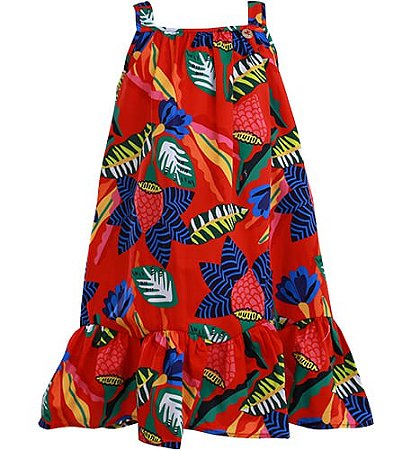 VESTIDO ESTAMPA BASTÃO DO IMPERADOR