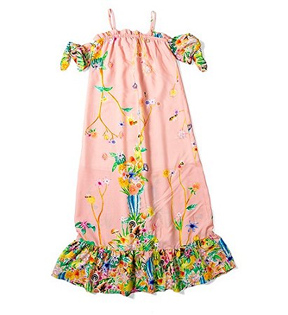 VESTIDO ESTAMPA CACTUS ROSÊ