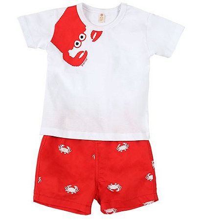 CONJUNTO BEBÊ ESTAMPA CARANGUEJO