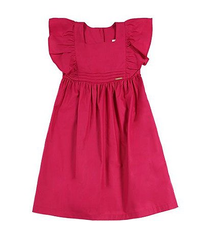 VESTIDO PINK PREGAS CINTURA