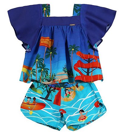 CONJUNTO ESTAMPA PARQUE AQUATICO