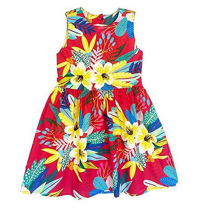VESTIDO ESTAMPA HIBISCO