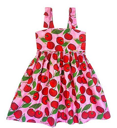 VESTIDO ESTAMPA CEREJA