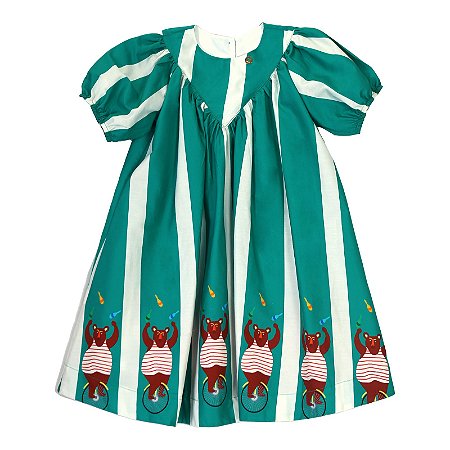 VESTIDO ESTAMPA URSO MALABARISTA