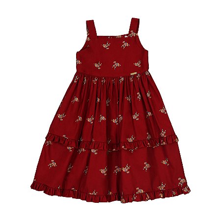 VESTIDO ESTAMPA PASSARO PRECOCE