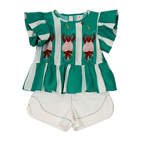 CONJUNTO ESTAMPA URSO MALABARISTA