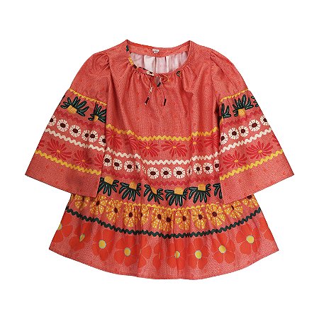 VESTIDO ESTAMPA TRICOTANDO