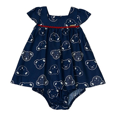 VESTIDO BEBÊ ESTAMPA URSINHO