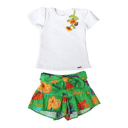 CONJUNTO ESTAMPA A MAGIA DAS FLORES