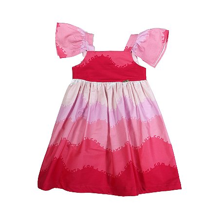 VESTIDO ESTAMPA  BARRADO CANTA COM A GENTE