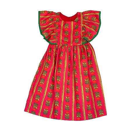 VESTIDO ESTAMPA JARDIM DE TULIPAS